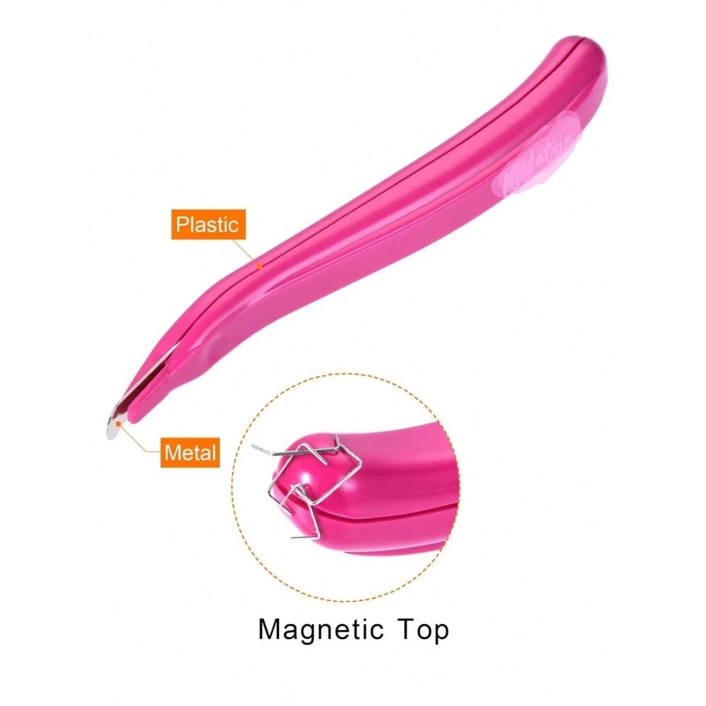 Magnetic Easy Staple Remover 1pc Push Style Flat Staple Puller For Students Room