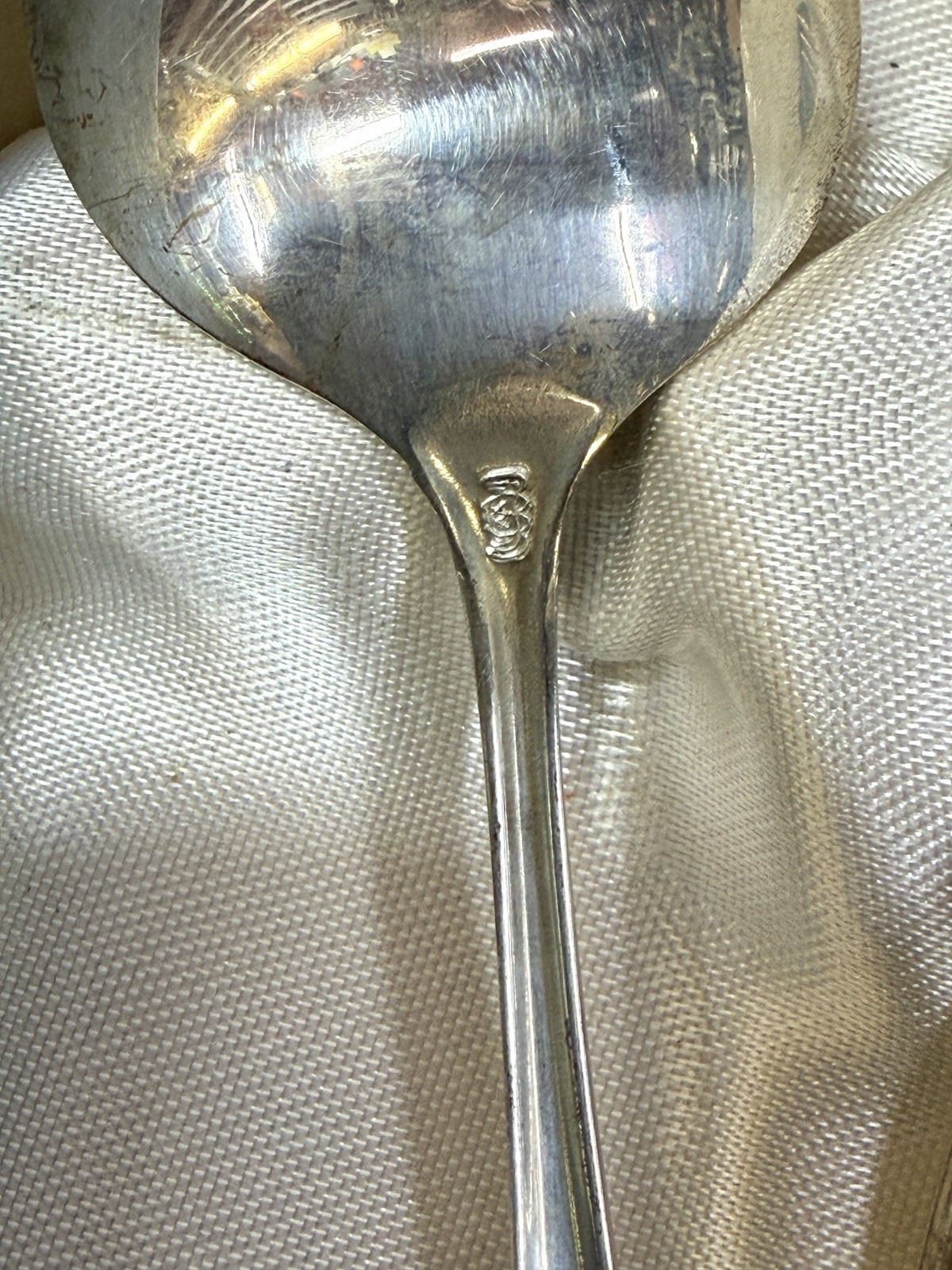 WEB Sterling Silver .925 3pc Set Baby Rattle Teething Ring Birth Spoon Fork Set