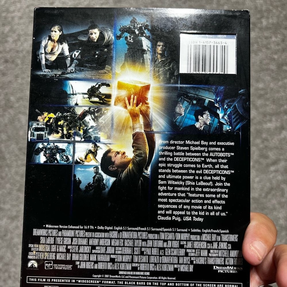 Transformers (DVD, 2007) NEW WIDESCREEN Sealed Ships FREE Michael Bay