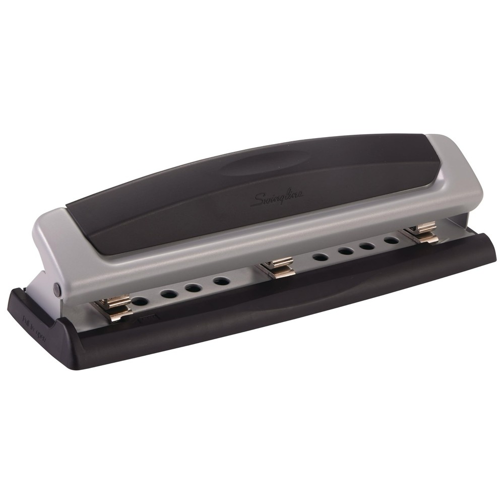 Swingline 3 Hole Punch, 10 Sheet Capacity Three Hole Puncher 3 Ring, Adjusta...