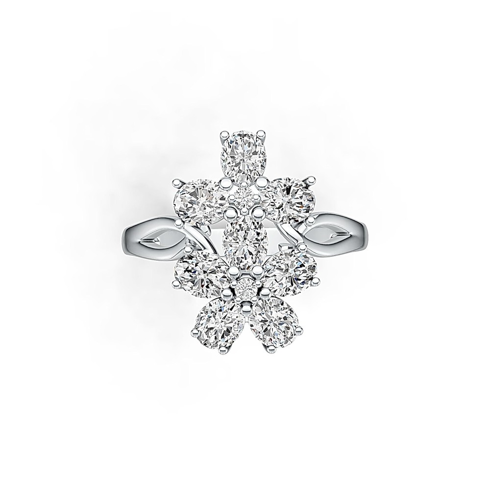 Sterling Silver Semi Mount Ring Setting Oval OV 5X4mm