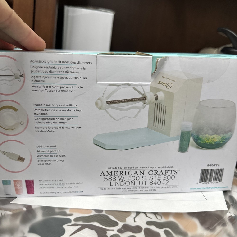 We R Memory Keepers Spin It Motorized Rotary Drying Tool 660499