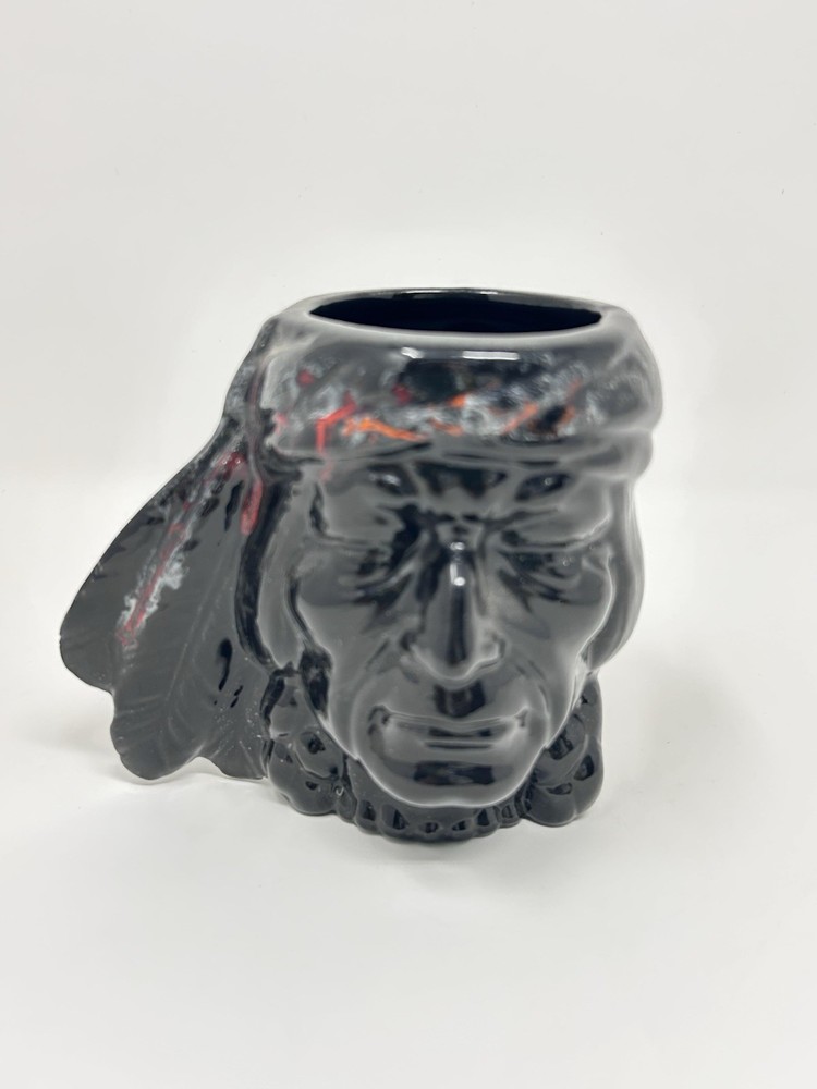 Vintage Native Head Figurine Vase