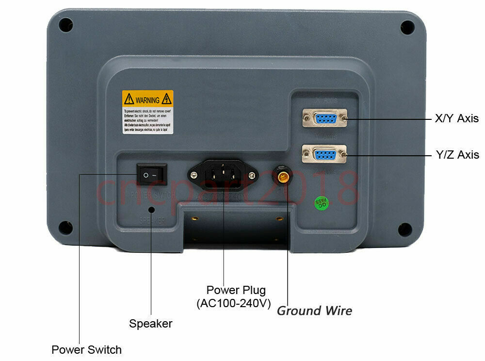 ToAuto 5um /1um Linear Scale Digital Readout DRO Display 100mm-1000mm US
