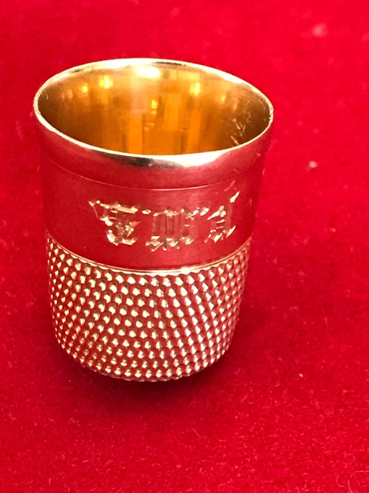 Simons Bros .SOLID 14K GOLD THIMBLE ~ Yellow Gold