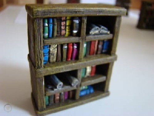 Thomarillion Dwarven forge Miniature hand-painted Bookshelf 6