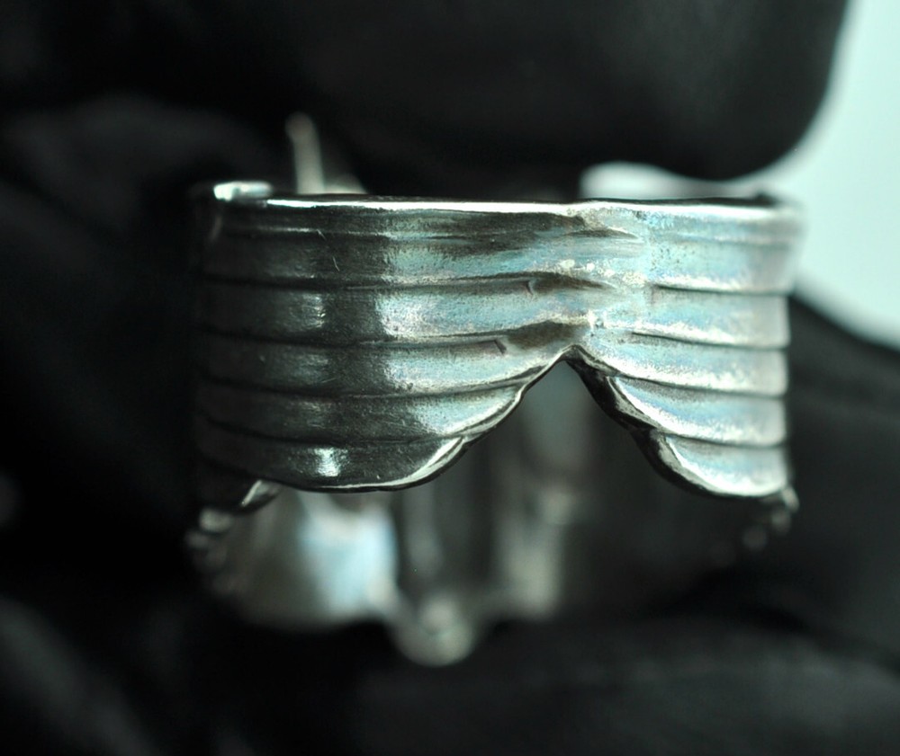 Solid 925 Sterling US Air Gunner Bullet Wings Ring