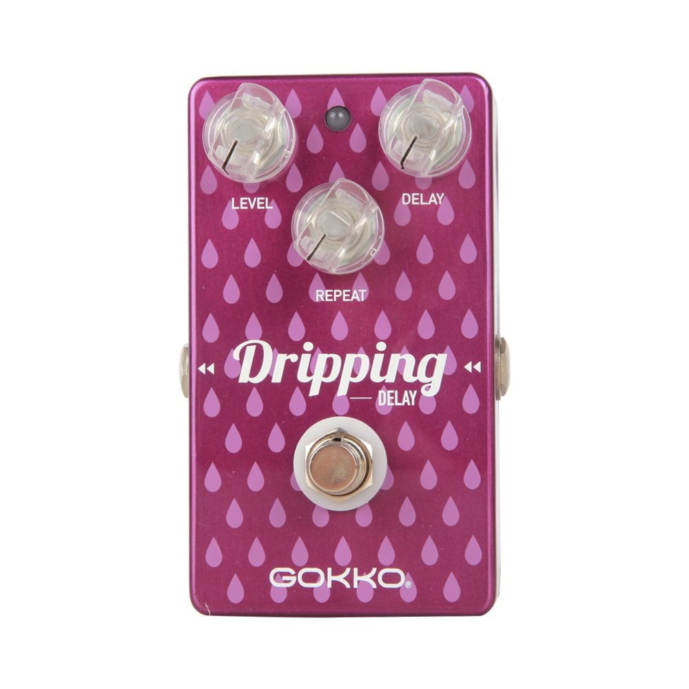 GK-22 Dripping Delay Guitar Effect Pedal with Analog Technology, 600ms Delay ...