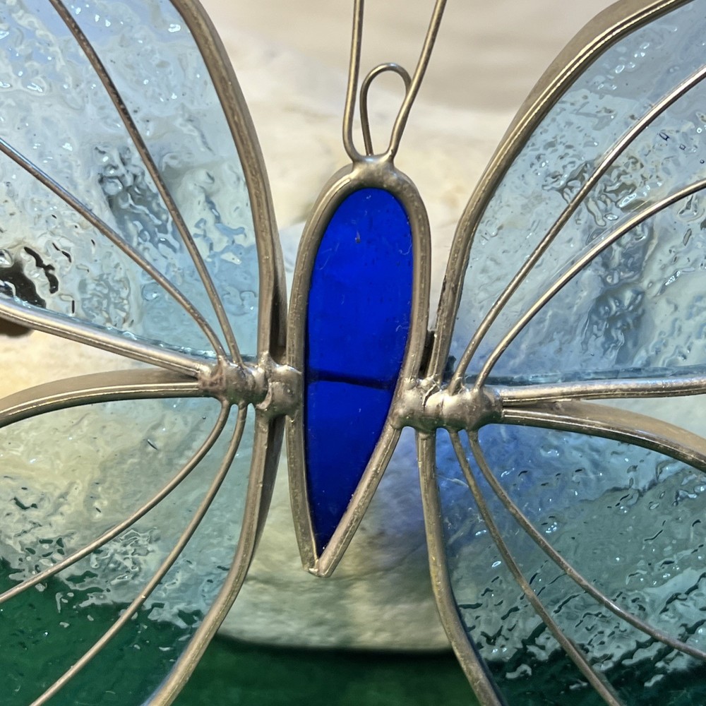 Stainglass Butterfly Art 6” X 6”