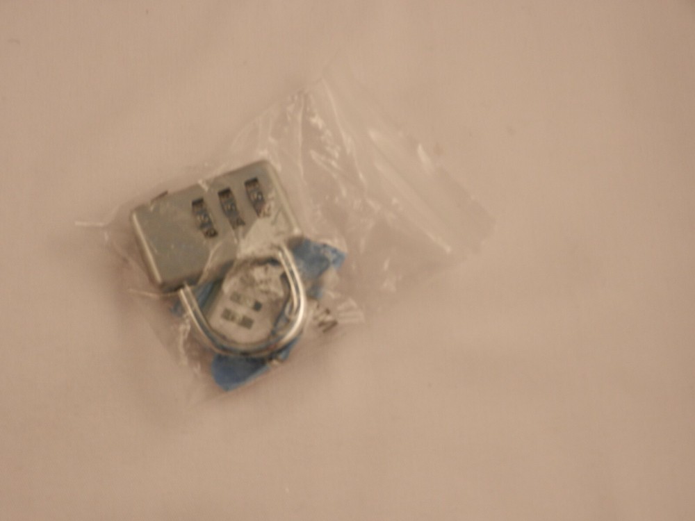 ZIPPER LUGGAGE LOCK COMBINATION "WORKS"