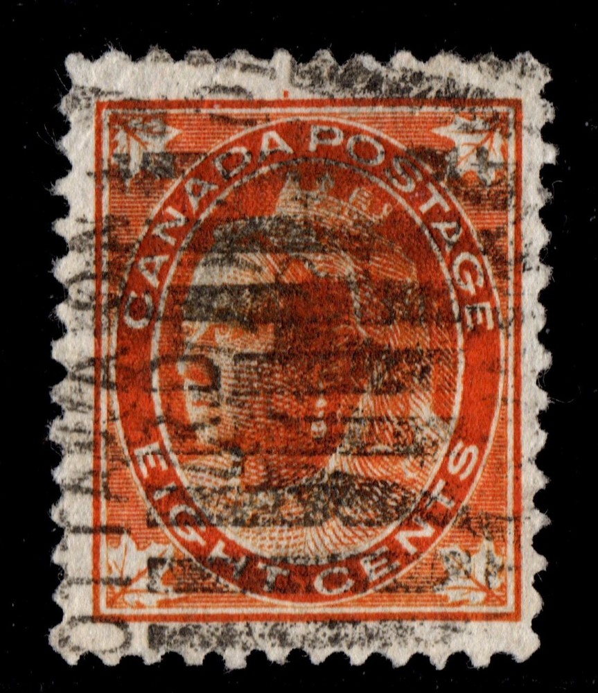 #72 Leaf 8c Canada used well centered