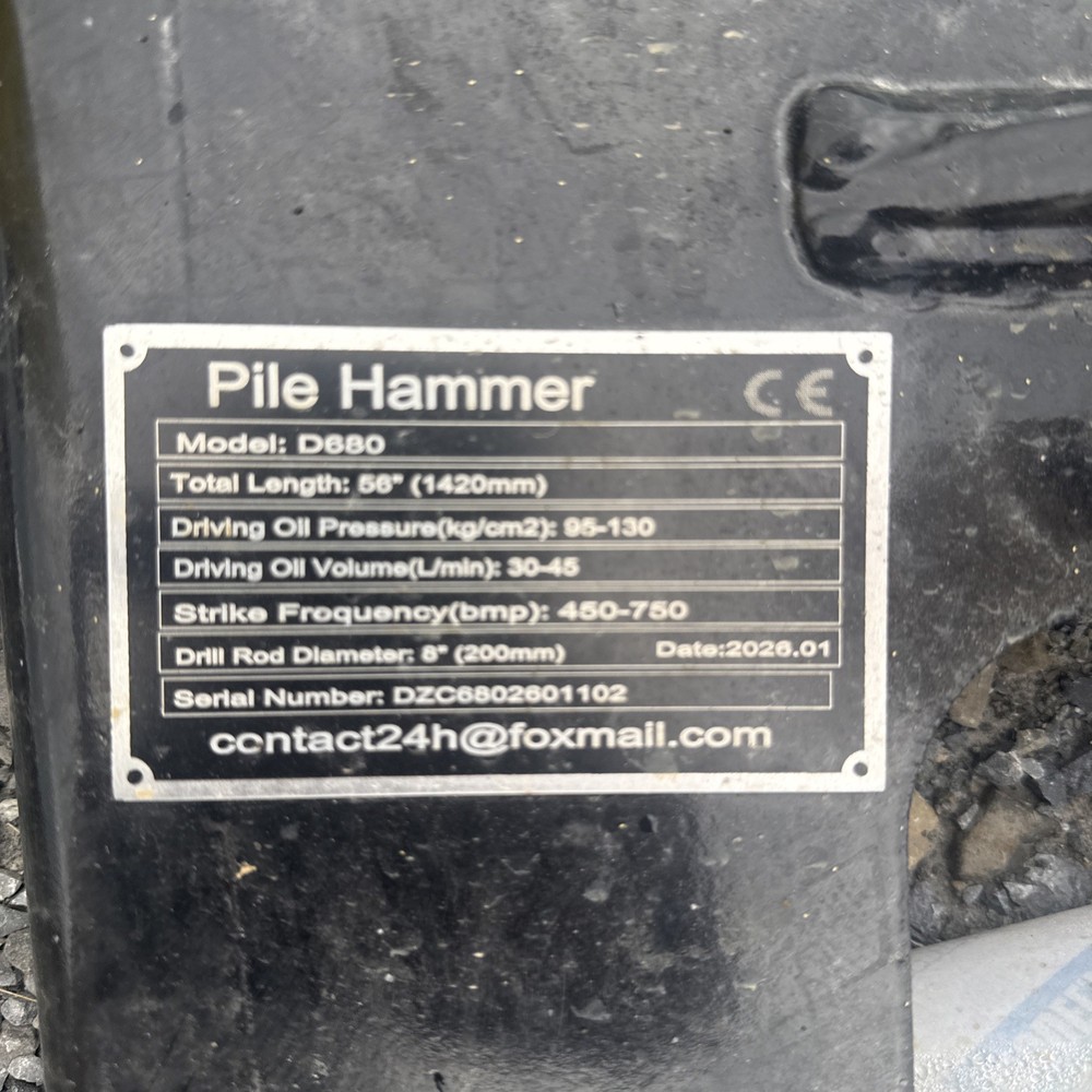 Future 680 Post Driver Pounder Hydraulic Bobcat Skidsteer Attachment