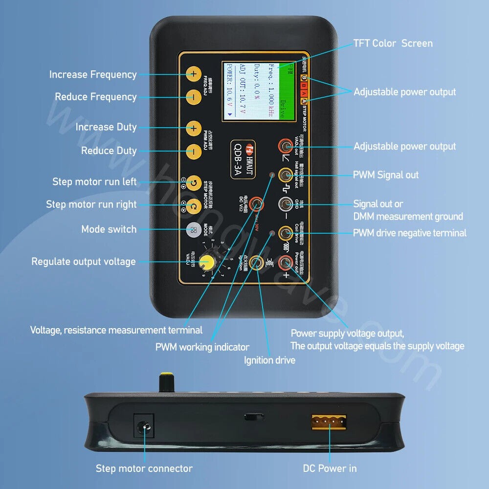 Auto Ignition Coil Tester Auto Stepper Motor Injector Detector Driver Generator