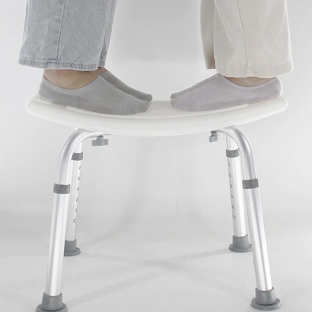 Shower Chair Seat 350lb Bath Stool Padded Height Adjustable Bathtub Seat Bench