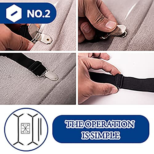 Bed Sheet Straps,Adjustable Elastic Sheet Fasteners,Secure Mattresses Covers