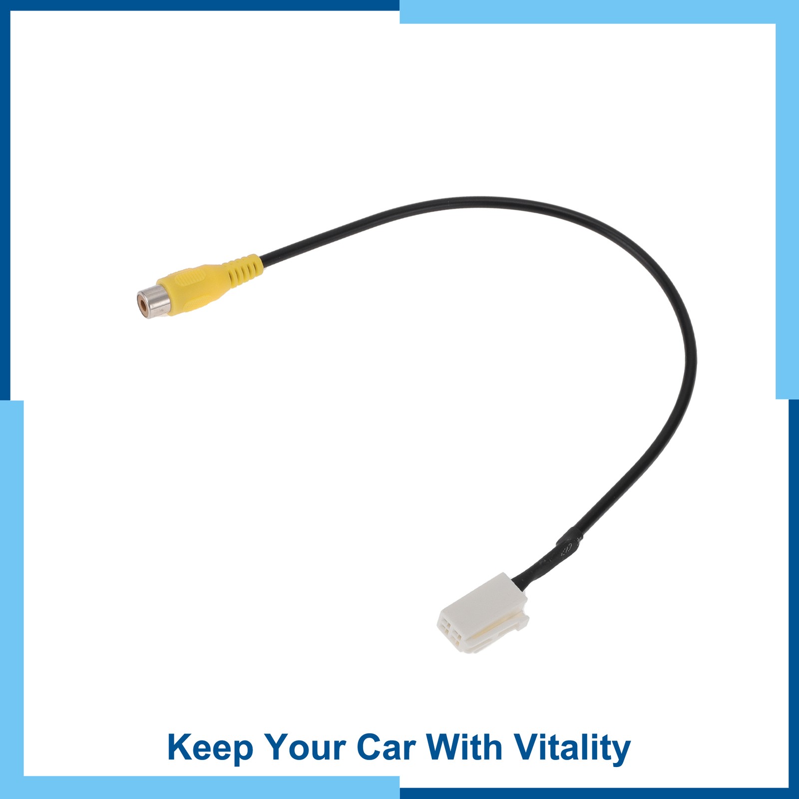 Rear View Camera Adapter Wire Harness Cable fit for Toyota 1 Pcs RCA