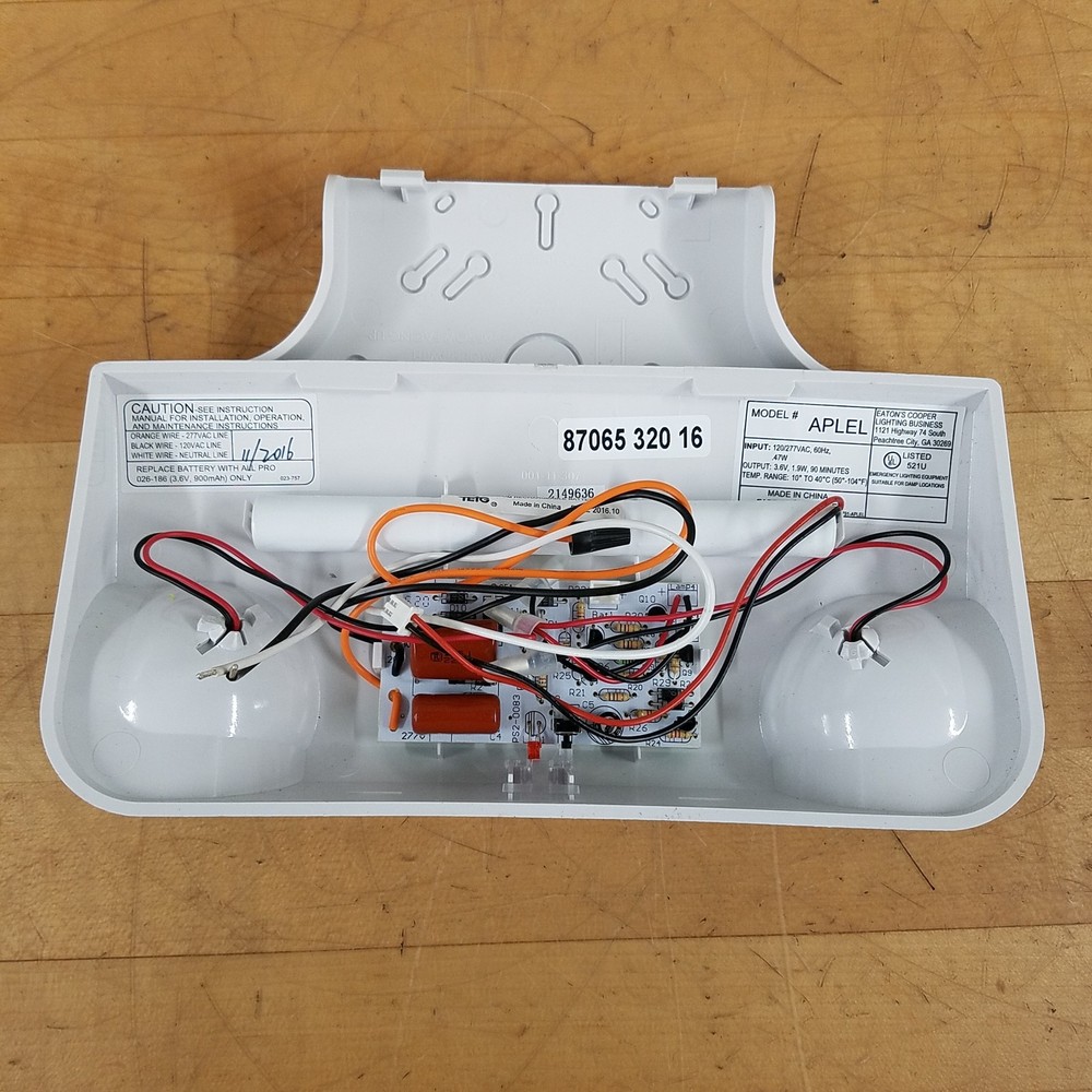 Cooper Lighting All-Pro APLEL Double Head LED Emergency Light - NEW