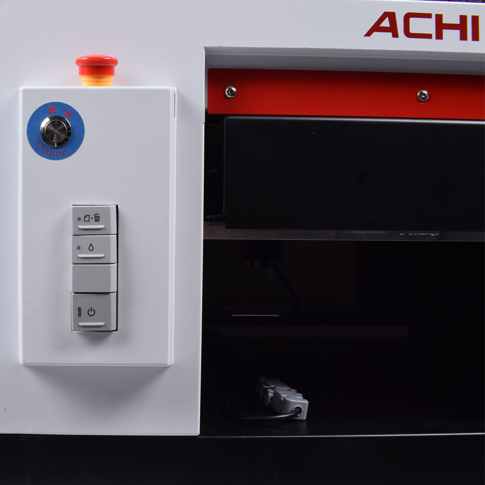 ACHI A3 UV Printer 1390 Printed Head Cylindrical 3D Embossed Flat T-Shirt Table