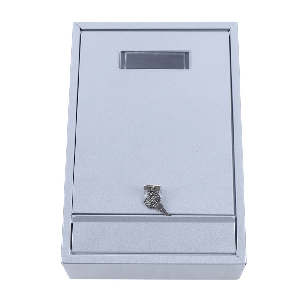 Mail Box Wall Mount Locking Mailboxspaper Letter box Lockable Post Box 2 Key