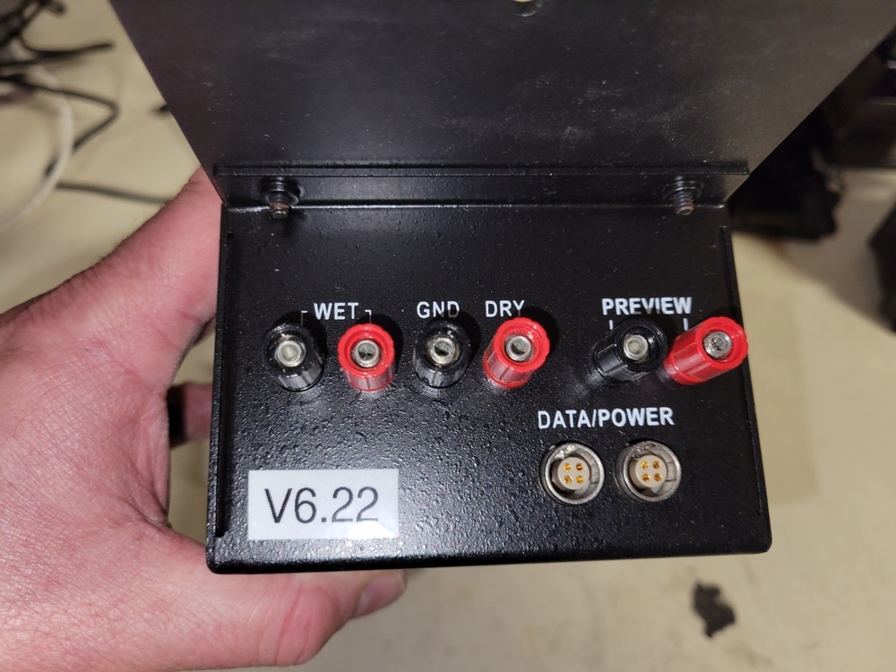 Total RF Camera Control panel with V-mount camera receiver for data and tally