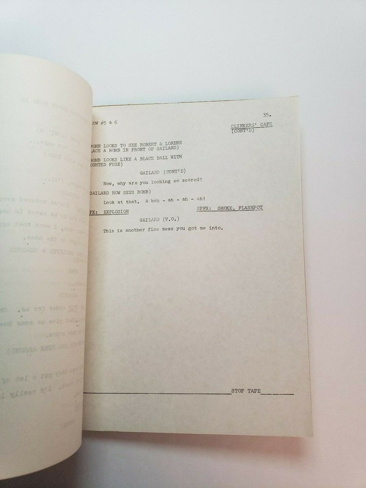SHIELDS & YARNELL SHOW / Steve Binder 1978 First Draft TV Script, Robert Shields