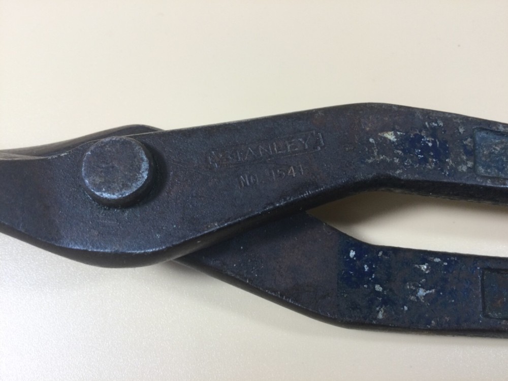 Vintage Stanley No. 1541 Forged Tin Snips 9.75”