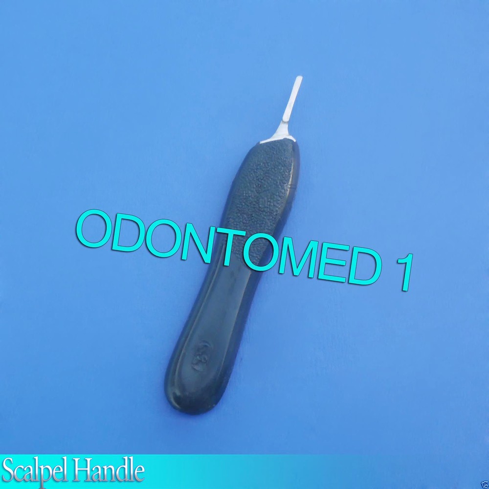 6 Scalpel Handle #3 Black Plastic Grip Surgical ENT Instruments