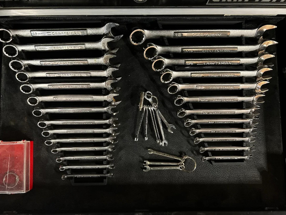 Combination Wrench Organizer Tool Drawer Storage Modular Metric SAE