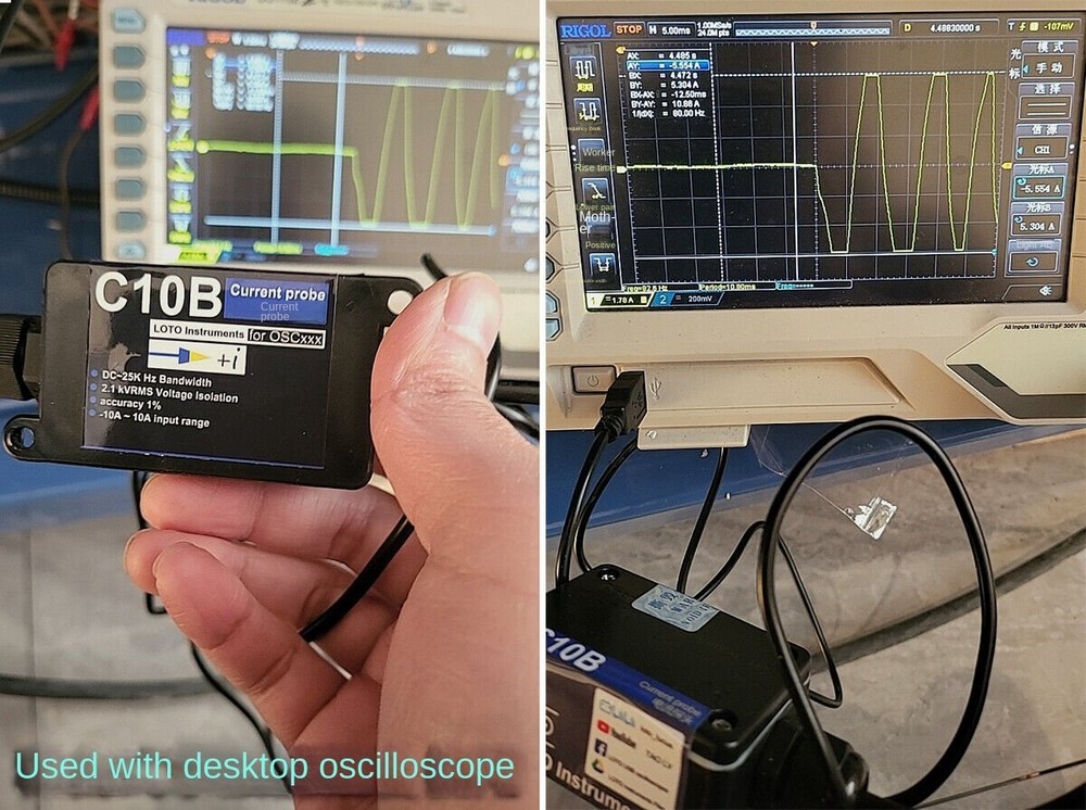 Clamp-on Current Probe Open-close Transformer 10A~200A Current Detection