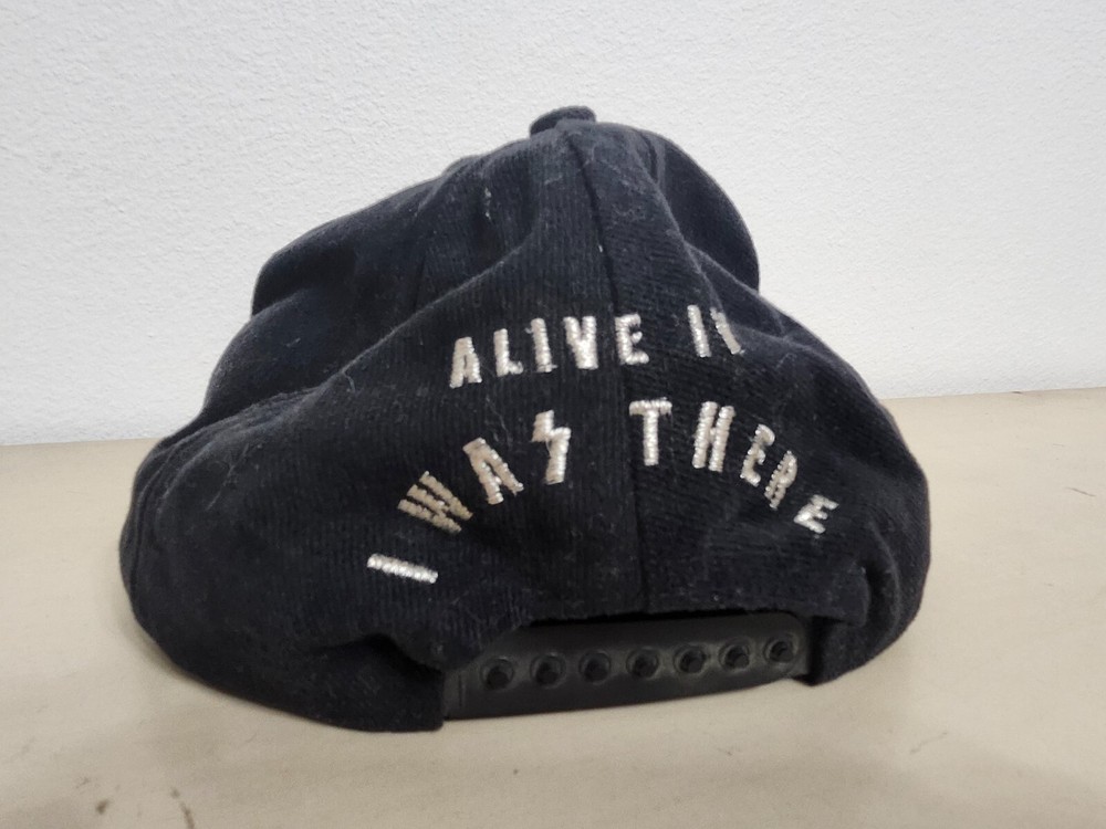 KISS SUPER RARE Alive IV I Was There Silver Logo Adjustable Hat VG COOL!