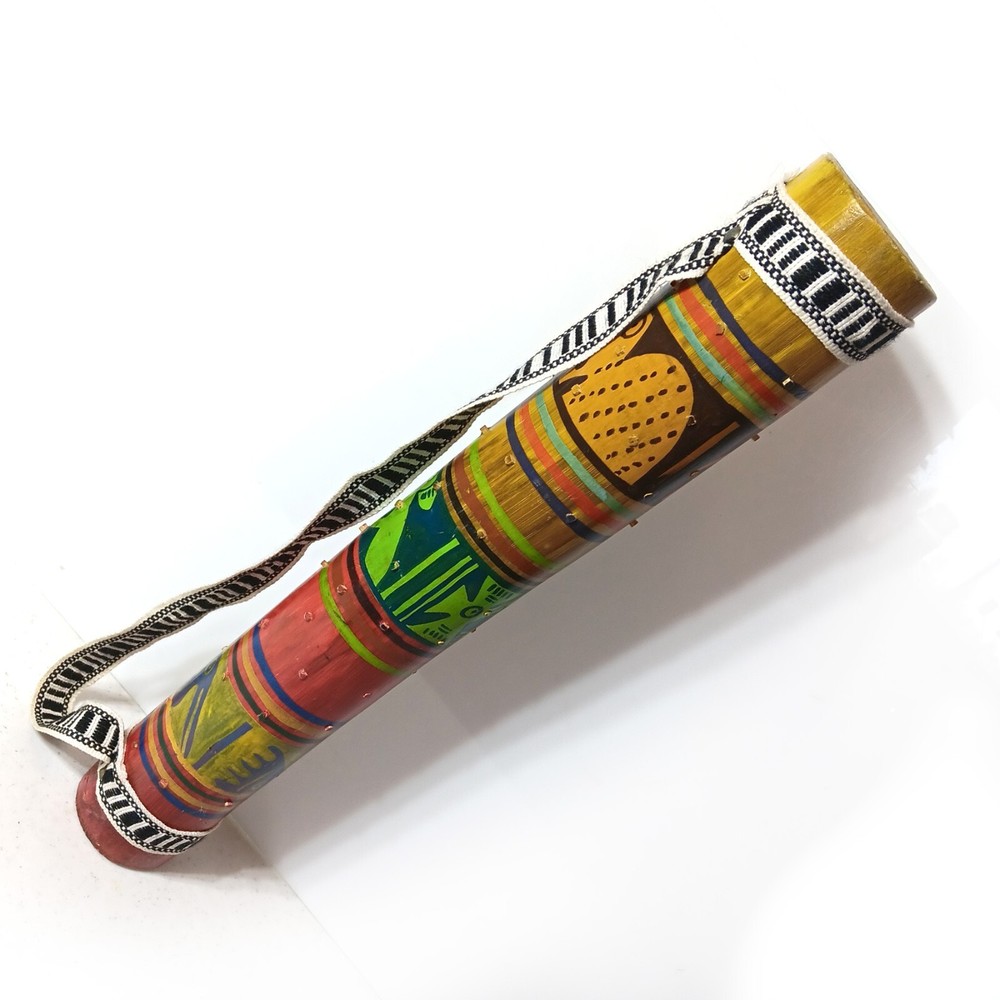 Rain Stick Music Maker Hand Painted Bamboo