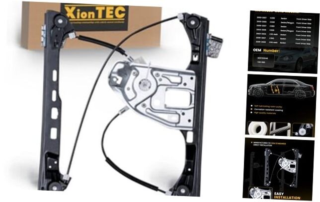 Power Window Regulator without Motor,Compatible with Mercedes Front Driver Side