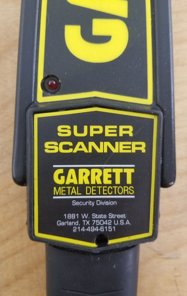 GARRETT SUPER SCANNER METAL DETECTOR SECURITY WAND