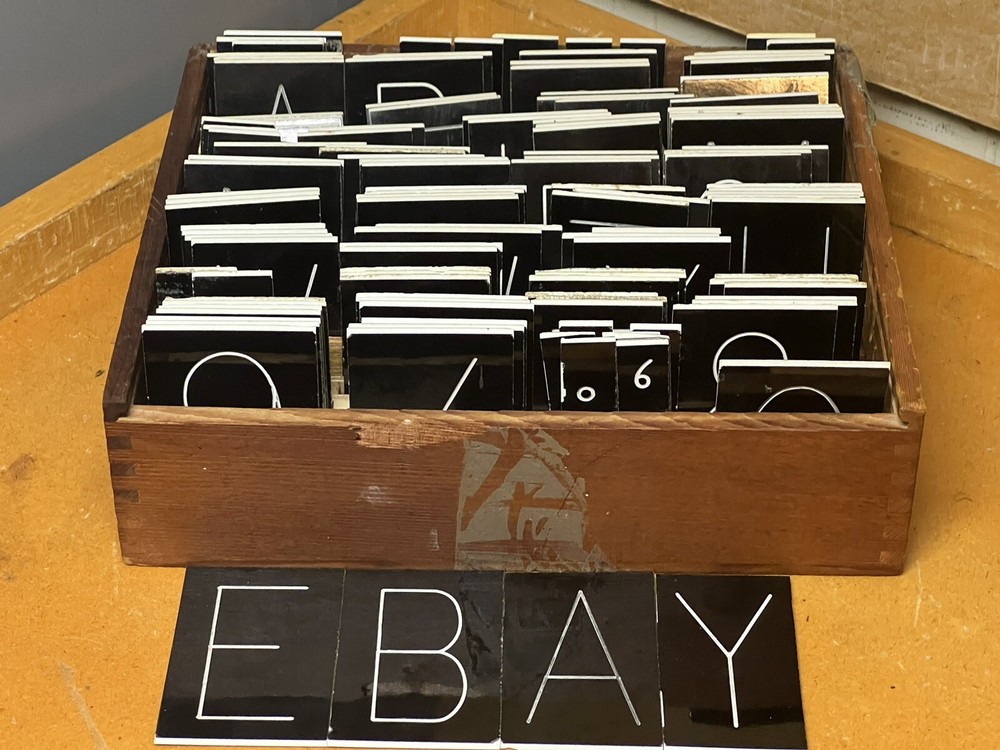 Jewelry Large Hard Plastic engraving fonts ~