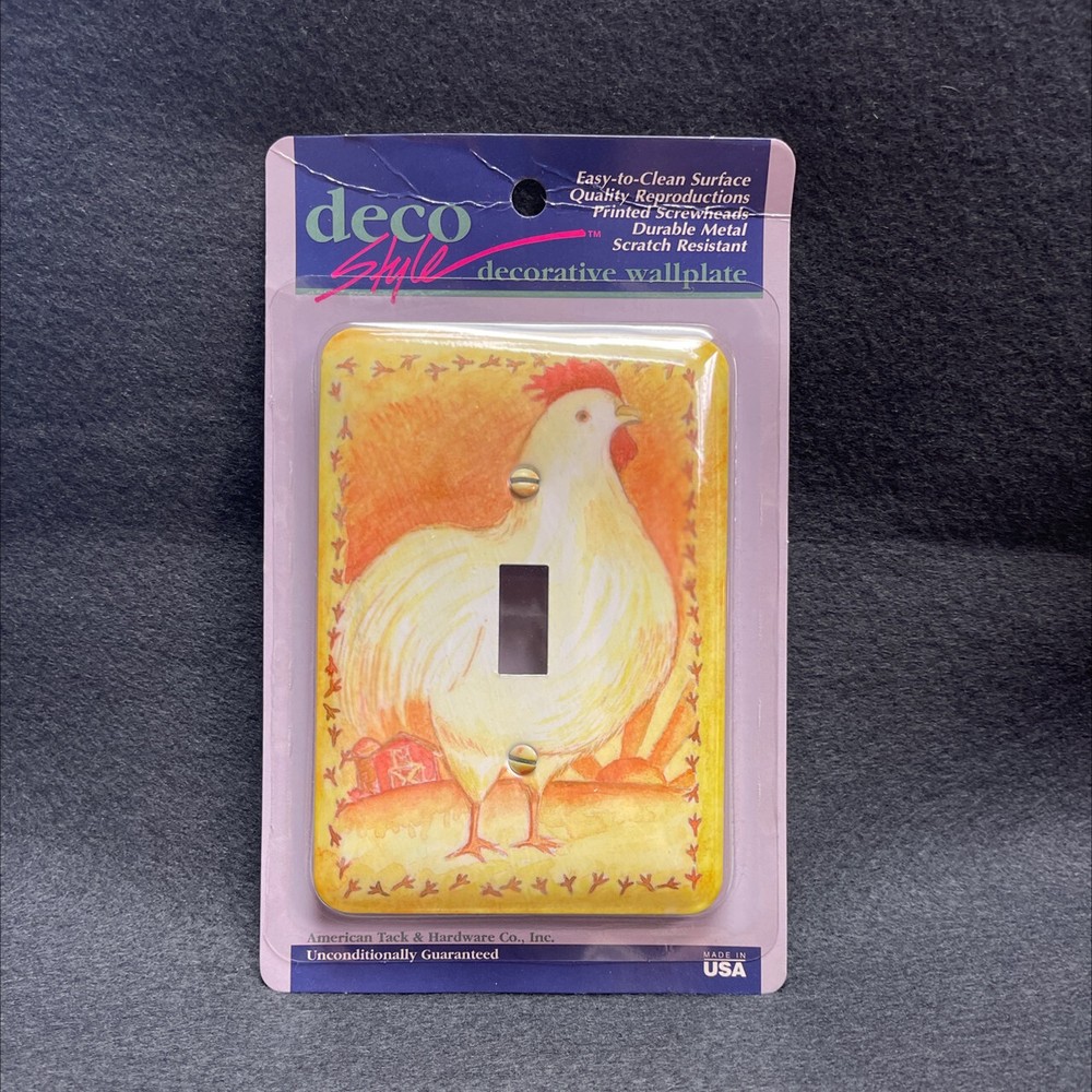 (5 Pack) Wall Plate Hen Single Switch