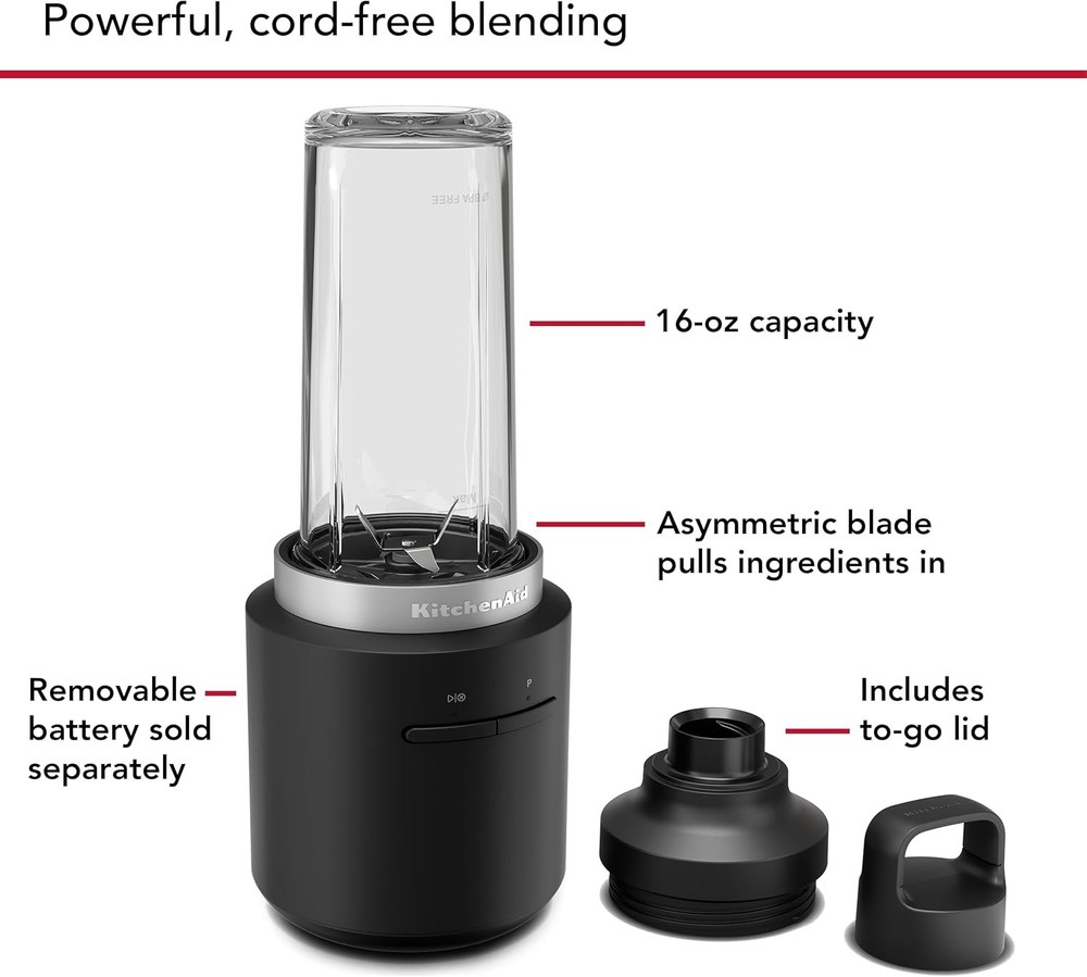 KitchenAid Go Cordless Personal Blender with Battery