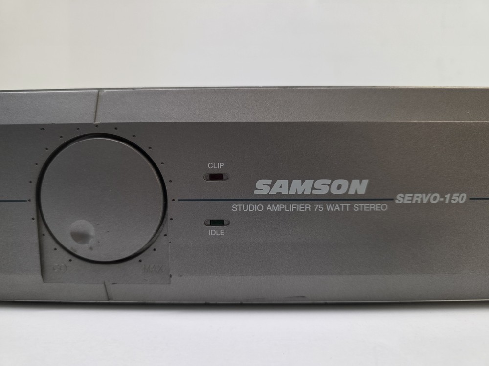 Samson Servo-150 Studio Amplifier 75 Watt Stereo Power, Tested & Working READ