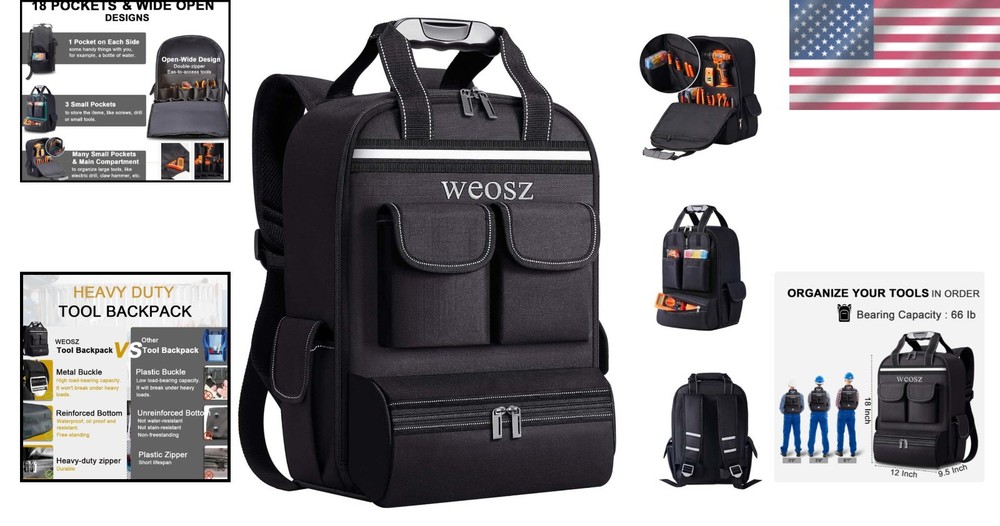 Waterproof Tool Bag Organizer for Various Work Sites