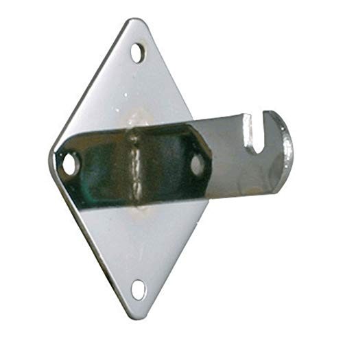 12 PCS Chrome Gridwall Mount Brackets For Grid Slatgrid Panels Rack Clips