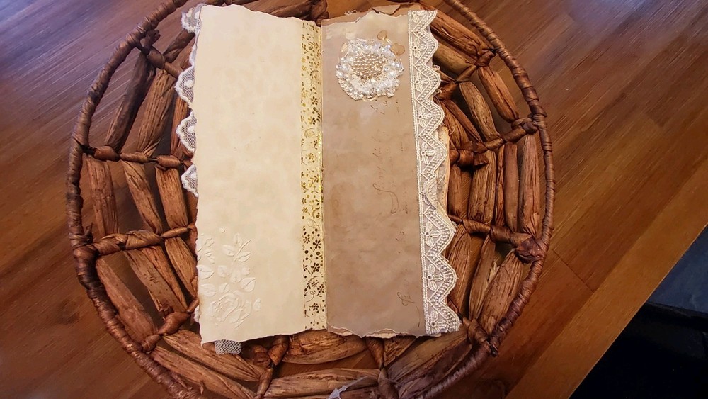 Shabby Slim Journal Handmade