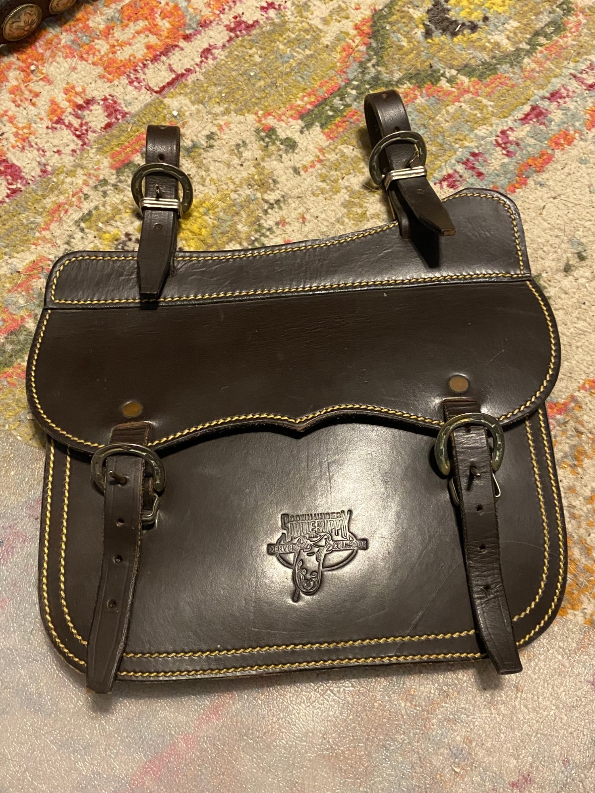 Australian saddle  Leather Saddle bag Down Under Saddlery FREE SHIPPING