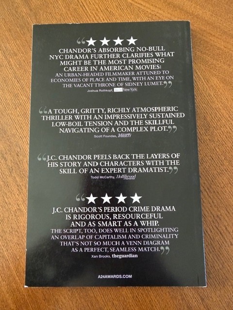 FYC A Most Violent Year Script For Your Consideration Screenplay