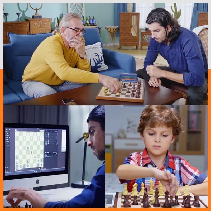 Air Electronic Chess Set a magnificently Handcrafted Wooden Chess Boar