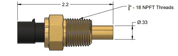 Delphi TS10075 Engine Coolant Replacement Temperature Sensor 12 Month Warranty