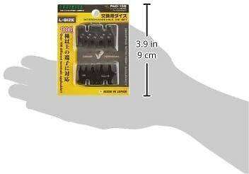die plate set (size L) for the ENGINEER Handy Crimp Tool. ENGINEER pad-13s