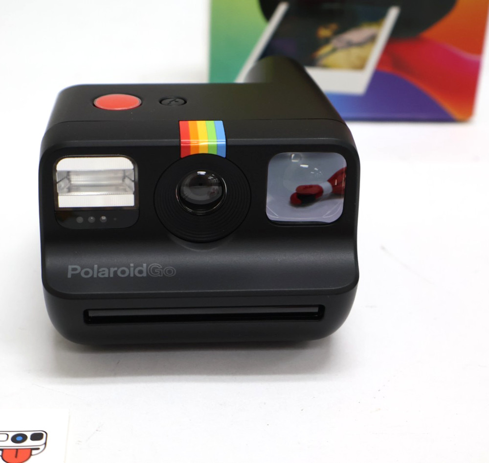 Polaroid Go PRD009070 Instant Camera Black Starter Kit w/Box Cable Strap Sticker