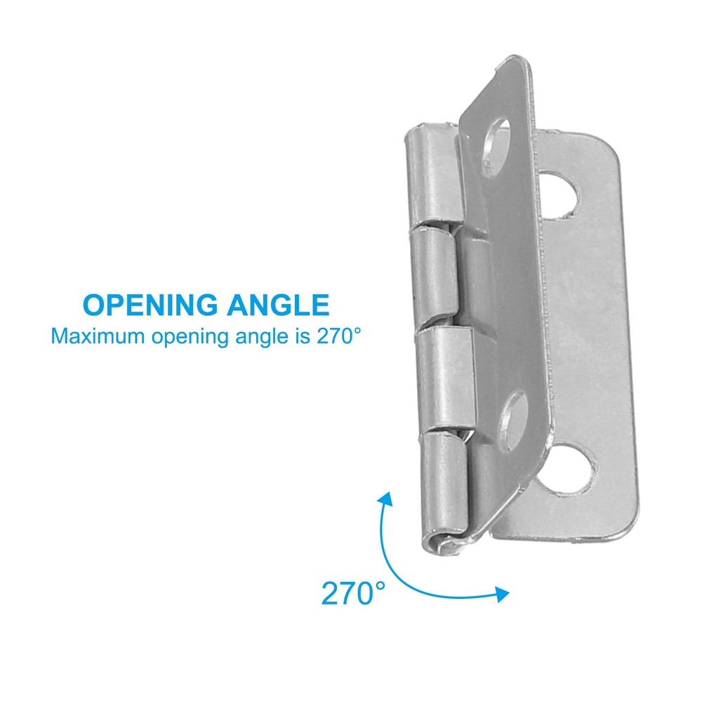 Small Butt Hinges 1 Inch, 8 Pack Mini Jewelry Box Hinge with Screw, Silver