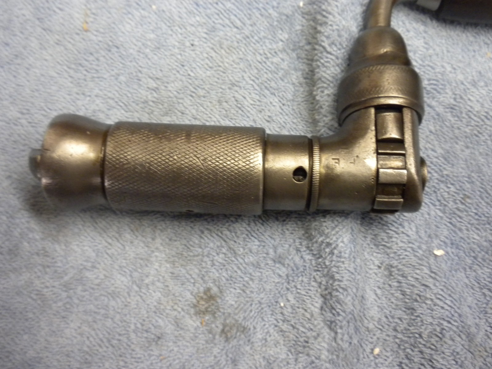 Vintage 8pc Sharp Auger bit set W/HSB & Co. 6" ratcheting brace Work Ready