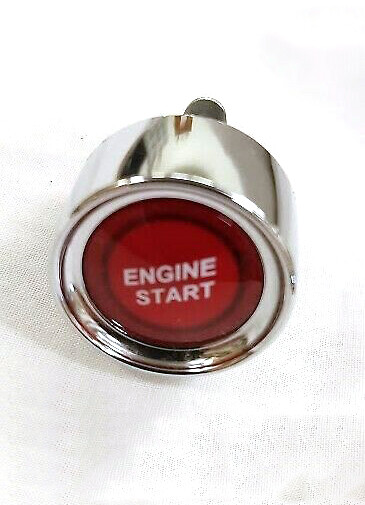 12V Red LED Engine Push Button Start Press Switch Ignition Starter street rod