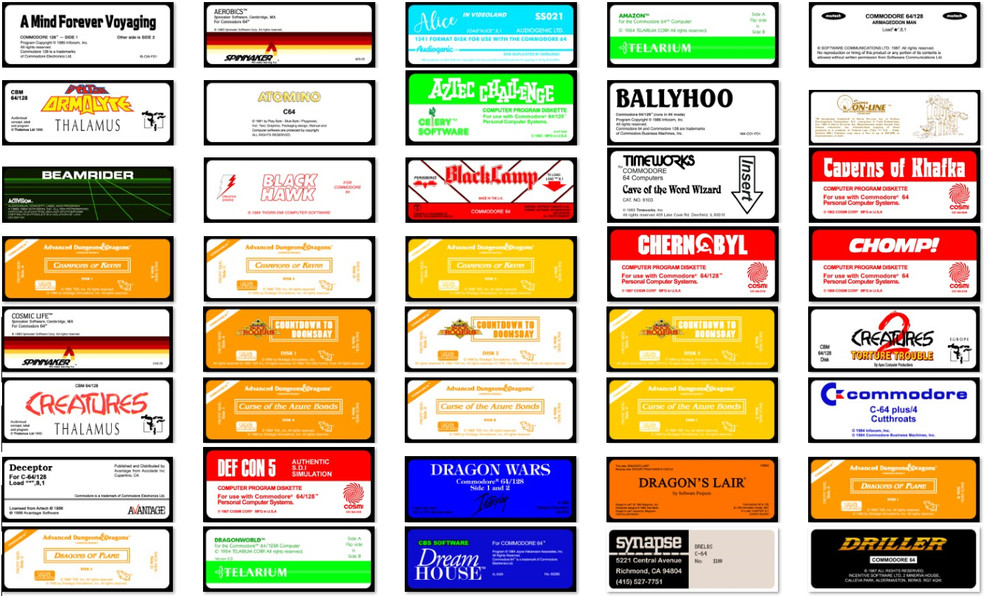 Commodore 64 Games on Floppy Disks / Read Description